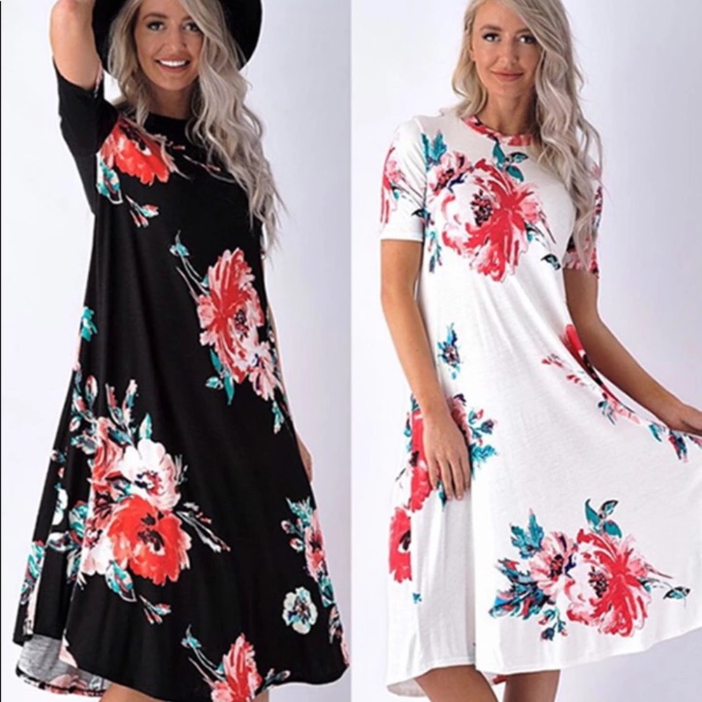 Floral midi dress - Picture 1 of 1